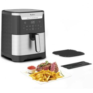 Moulinex EZ801D10 Easy Fry & Grill XXL Air Fryer 6.5L Single Bucket with 8 preset programs 1830W Inox