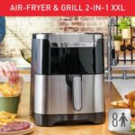 Moulinex EZ801D10 Easy Fry & Grill XXL Air Fryer 6.5L Single Bucket with 8 preset programs 1830W Inox