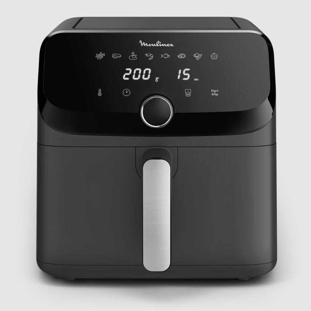 SKU1002995 Moulinex EZ855HF0 Easy Fry Mega Air Fryer 7.5L Single Bucket with 8 preset programs 2020W Black