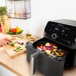 Moulinex EZ855HF0 Easy Fry Mega Air Fryer 7.5L Single Bucket with 8 preset programs 2020W Black