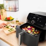 Moulinex EZ855HF0 Easy Fry Mega Air Fryer 7.5L Single Bucket with 8 preset programs 2020W Black