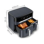 Moulinex EZ942BF0 Dual Easy Fry & Grill XXL Air Fryer 11.0L Double Bucket with 7 preset programs 2700W Black