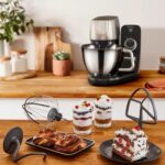 Moulinex QA900810 Pastry Processor Stand Mixer 5.5L 1200W Black