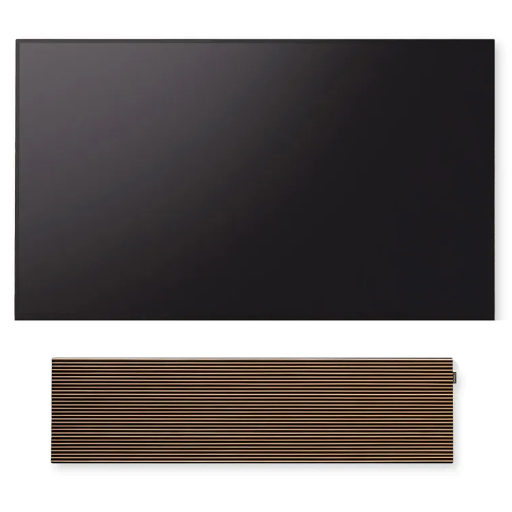 SKU1003063 Canvas SOLO CSP+F83MA Hi-Fi Soundbar for 83" TV width Wood Mahogany