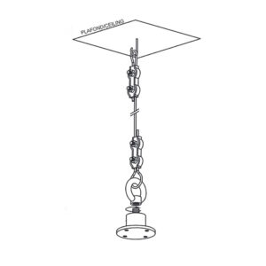 Elipson CEILING MOUNT (W35 Xi) ELIW35ADAKIT Ceiling Mount Gun Metal