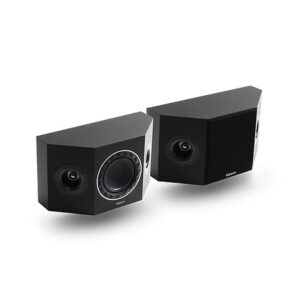 Elipson Prestige Facet 7SR ELIPF7SRBK Pair of Bass-reflex 2-way Wired Suround Speakers 80 W (RMS) Black