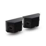 Elipson Prestige Facet 7SR ELIPF7SRBK Pair of Bass-reflex 2-way Wired Suround Speakers 80 W (RMS) Black