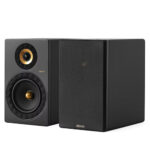 Elipson Prestige Facet II 8B ELIPF28BMBKG Pair of Bookshelf 2-way Wired Speakers 85 W (RMS) Black/Gold
