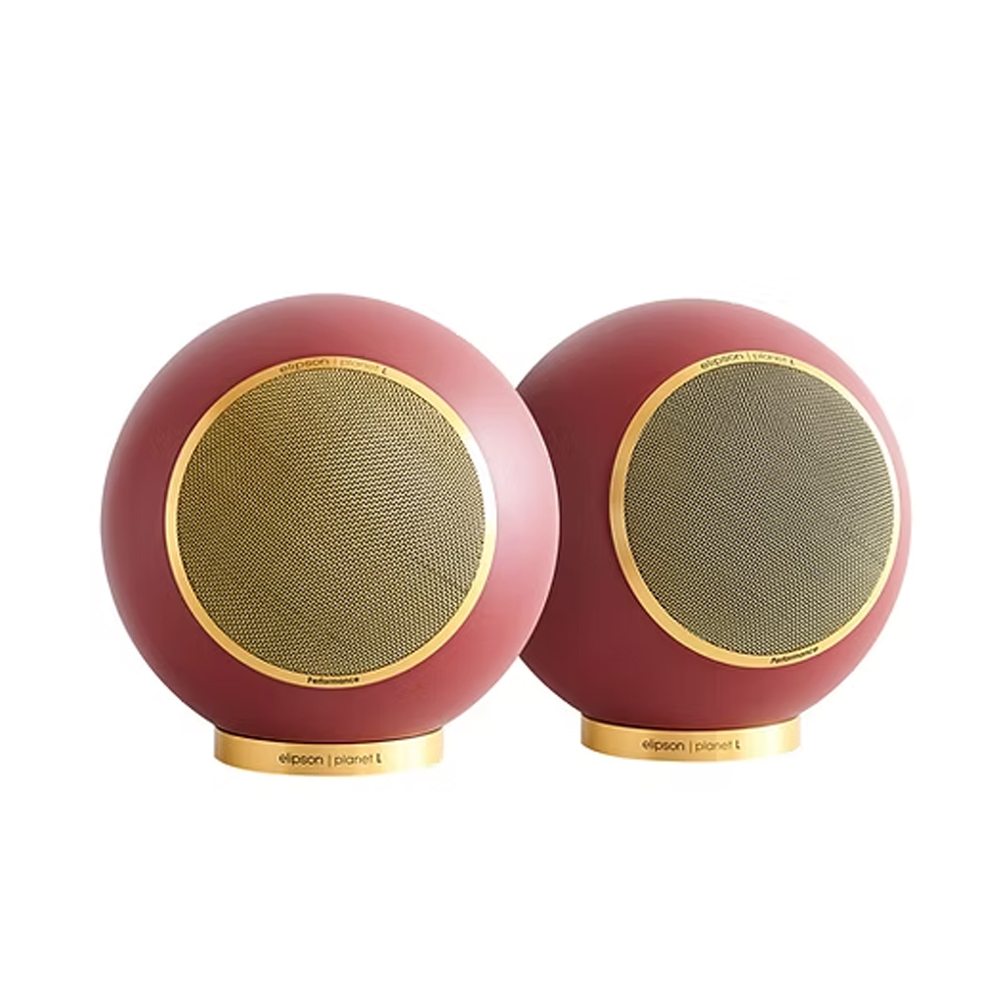 SKU1003384 Elipson Planet L Performance ELIPLALPER2BDG Pair of Bookshelf 2-way Wired Speakers 100 W (RMS) Burgundy Gold