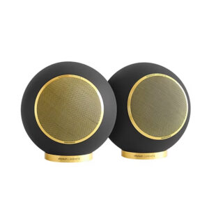 Elipson Planet L Performance ELIPLALPER2MBKG Pair of Bookshelf 2-way Wired Speakers 100 W (RMS) Matt Black Gold