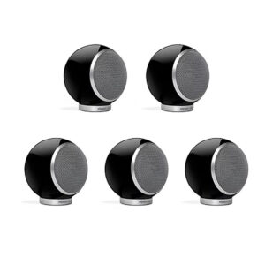Elipson Planet M ELIPLAM5BK Set of 5 Bookshelf 2-way Wired Speakers 40 W (RMS) Glossy Black