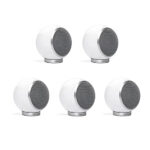 Elipson Planet M ELIPLAM5WT Set of 5 Bookshelf 2-way Wired Speakers 40 W (RMS) Glossy White