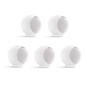Elipson Planet M ELIPLAM5MWT Set of 5 Bookshelf 2-way Wired Speakers 40 W (RMS) Mercury Ice