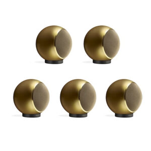 Elipson Planet M ELIPLAM5GD Set of 5 Bookshelf 2-way Wired Speakers 40 W (RMS) Gold