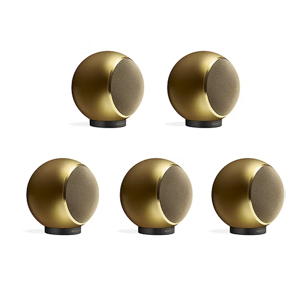 SKU1003424 Elipson Planet M ELIPLAM5GD Set of 5 Bookshelf 2-way Wired Speakers 40 W (RMS) Gold