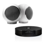 Elipson ELIMSCONWT Set of 1 x Music System Music center Connect HD & a Pair of Planet L Wired Speakers Glossy White