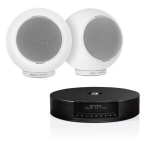 Elipson ELIMSCONMWT Set of 1 x Music System Music center Connect HD & a Pair of Planet L Wired Speakers Mercury Ice