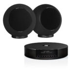 Elipson ELIMSCONBKM Set of 1 x Music System Music center Connect HD & a Pair of Planet L Wired Speakers Matt Black