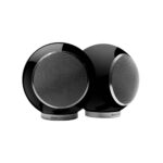 Elipson ELIMSCONBKM Set of 1 x Music System Music center Connect HD & a Pair of Planet L Wired Speakers Matt Black