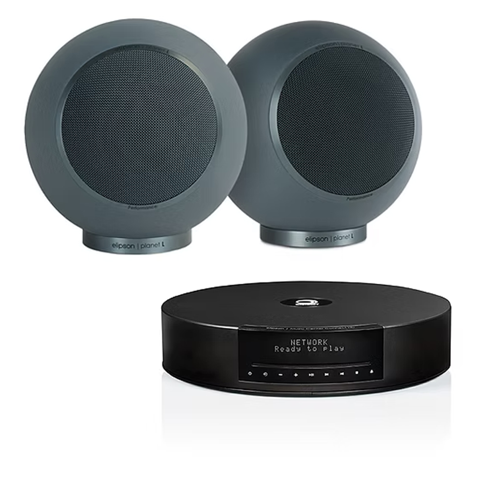 SKU1003448 Elipson ELIMSCONPERMB Set of 1 x Music System Music center Connect HD & a Pair of Planet L Performance Wired Speakers Mineral Blue