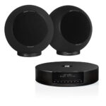 Elipson ELIMSCONPERMBK Set of 1 x Music System Music center Connect HD & a Pair of Planet L Performance Wired Speakers Matt Black