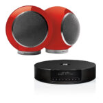 Elipson ELIMSCONPERRD Set of 1 x Music System Music center Connect HD & a Pair of Planet L Performance Wired Speakers Glossy Red