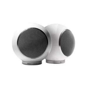 Elipson ELIMSCONPERWT Set of 1 x Music System Music center Connect HD & a Pair of Planet L Performance Wired Speakers Glossy White