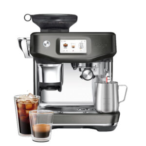 Sage SES882BST4GUK1 the Barista Touch™ Impress – with Cold Extraction Been to Cup Espresso Coffee Machine Brushed Black Stainless Steel