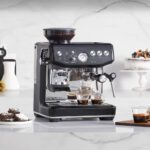 Sage SES876BTR4GUK1 the Barista Express™ Impress Been to Cup Espresso Coffee Machine Brushed Black Truffle