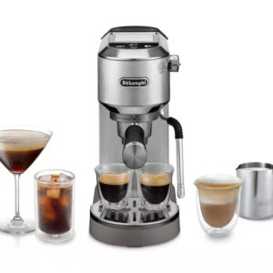 Delonghi EC890.M Dedica Duo Manual Espresso Coffee Machine with Cold Brew Silver