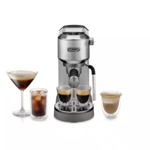 Delonghi EC890.M Dedica Duo Manual Espresso Coffee Machine with Cold Brew Silver
