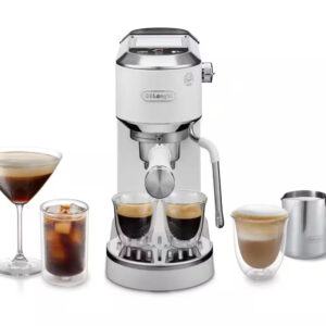 Delonghi EC890WI Dedica Duo Manual Espresso Coffee Machine with Cold Brew White