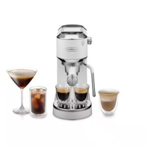 Delonghi EC890WI Dedica Duo Manual Espresso Coffee Machine with Cold Brew White