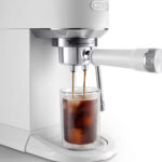 Delonghi EC890WI Dedica Duo Manual Espresso Coffee Machine with Cold Brew White