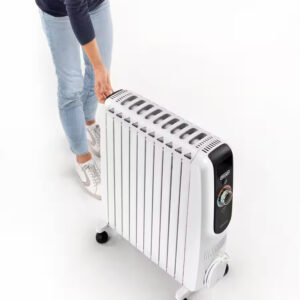 Delonghi TRD51025 Dragon EasyTronic Oil Filled Radiator 10 Fins 2500W White