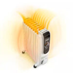Delonghi TRD51025 Dragon EasyTronic Oil Filled Radiator 10 Fins 2500W White