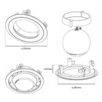 Elipson ELIPLAINCMOUM Planet M speaker in-ceiling mount White