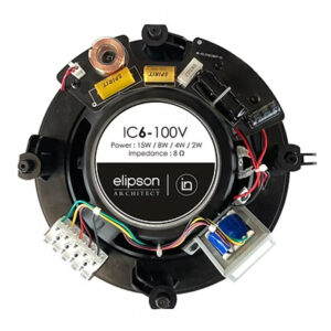 Elipson ELIIC6100V Architect IN IC6 100V in-wall and in-ceiling speaker 6" 2-way