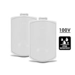 Elipson ELIRAI8BK Architect RAIN 8 100V Pair of IP66 Waterproof on-wall and on-ceiling 2-way speakers Black