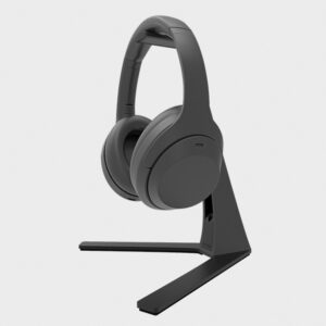 Kanto H3 Universal Desktop Headset Stand with Silicone Padding and Adapter Holder Black