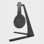 Kanto H3 Universal Desktop Headset Stand with Silicone Padding and Adapter Holder Black
