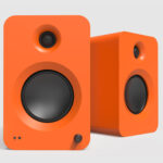 Kanto RENMO-C Pair of REN POWERED SPEAKER SYSTEM Bookshelf Active 2-way Bluetooth Speakers 200W Orange