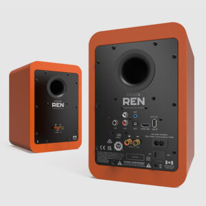 Kanto RENMO-C Pair of REN POWERED SPEAKER SYSTEM Bookshelf Active 2-way Bluetooth Speakers 200W Orange
