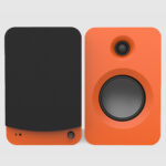 Kanto RENMO-C Pair of REN POWERED SPEAKER SYSTEM Bookshelf Active 2-way Bluetooth Speakers 200W Orange