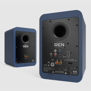 Kanto RENMU-C Pair of REN POWERED SPEAKER SYSTEM Bookshelf Active 2-way Bluetooth Speakers 200W Blue