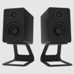 Kanto SE2 Pair of Elevated Computer Speaker Stands Black