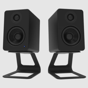 Kanto SE2 Pair of Elevated Computer Speaker Stands Black