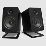 Kanto SE6 Pair of Elevated Computer Speaker Stands Black