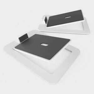 Kanto SE6W Pair of Elevated Computer Speaker Stands White