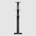 Kanto SLH Pair of Universal Height Adjustable Floorstanding Stands for bookshelf speakers Black